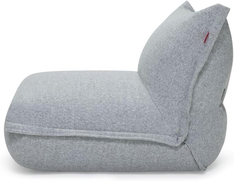 Fatboy Bonbaron Slim Boucle Lounge Chair | Sturdy durable | Adjustable backrest | Comfortable | Designed for indoor | Recycled Polyester (rPET) Chopped foam / EPS | 102x85x75 cm - Grey - Image 5